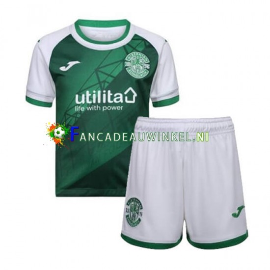 Hibernian Wedstrijdshirt met Korting Thuis Kind 2022-23 Korte Mouw