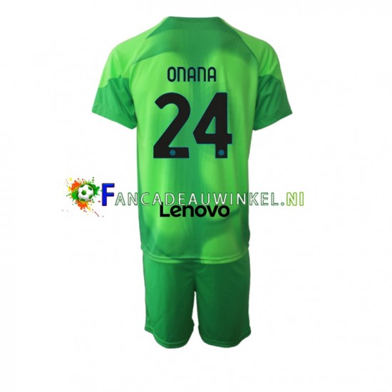 Inter Milan Wedstrijdshirt met Korting Andre Onana 24 Keepersshirt 3rd Kind 2022-23 Korte Mouw