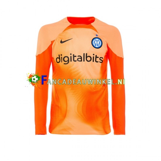 Inter Milan Wedstrijdshirt met Korting Keepersshirt Vierde Heren 2022-23 Lange Mouw