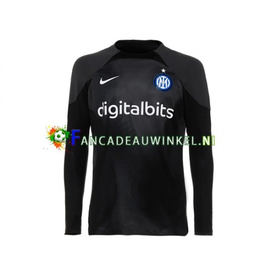 Inter Milan Wedstrijdshirt met Korting Keepersshirt Thuis Heren 2022-23 Lange Mouw