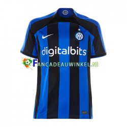 Inter Milan Wedstrijdshirt met Korting Thuis Heren 2022-23 Korte Mouw