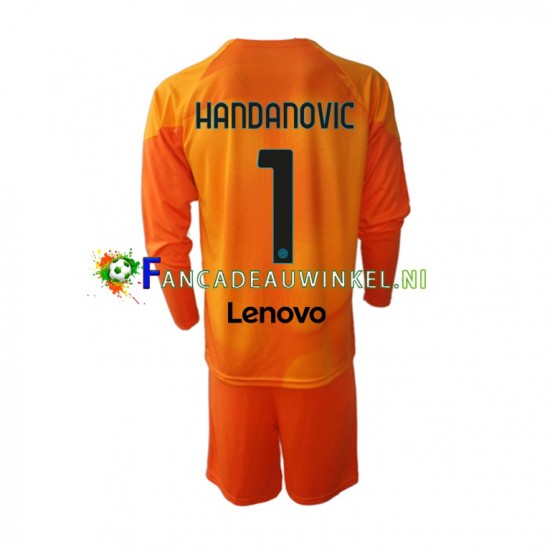 Inter Milan Wedstrijdshirt met Korting Samir Handanovic 1 Keepersshirt Vierde Kind 2022-23 Lange Mouw