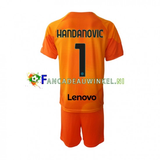 Inter Milan Wedstrijdshirt met Korting Samir Handanovic 1 Keepersshirt Vierde Kind 2022-23 Korte Mouw