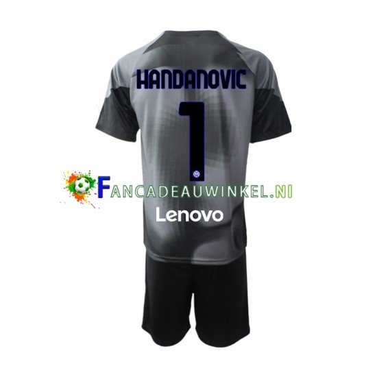 Inter Milan Wedstrijdshirt met Korting Samir Handanovic 1 Keepersshirt Thuis Kind 2022-23 Korte Mouw