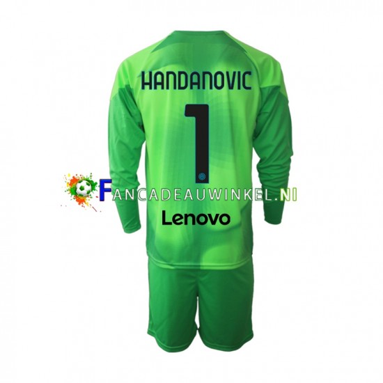 Inter Milan Wedstrijdshirt met Korting Samir Handanovic 1 Keepersshirt 3rd Kind 2022-23 Lange Mouw