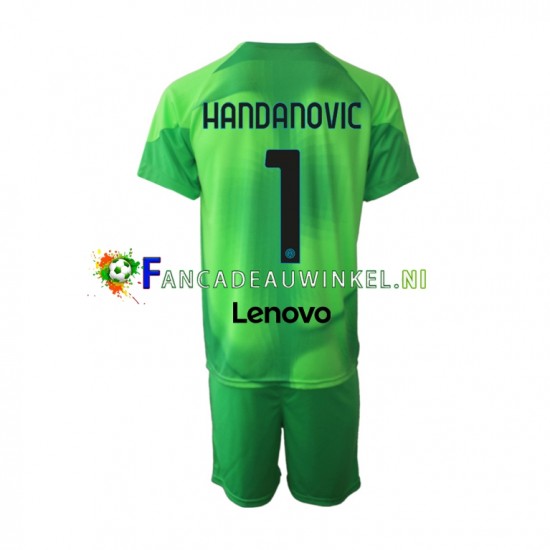 Inter Milan Wedstrijdshirt met Korting Samir Handanovic 1 Keepersshirt 3rd Kind 2022-23 Korte Mouw