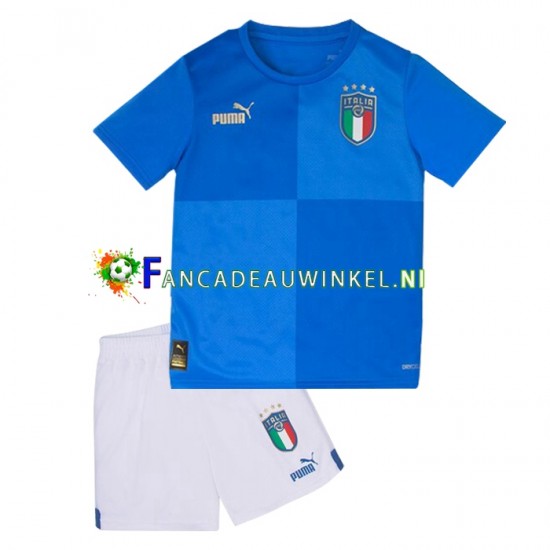 Italië Wedstrijdshirt met Korting Thuis Kind 2022 Korte Mouw