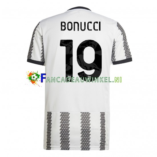 Juventus Wedstrijdshirt met Korting Bonucci 19 Thuis Heren 2022-23 Korte Mouw