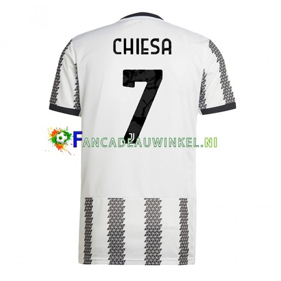 Juventus Wedstrijdshirt met Korting Chiesa 7 Thuis Heren 2022-23 Korte Mouw