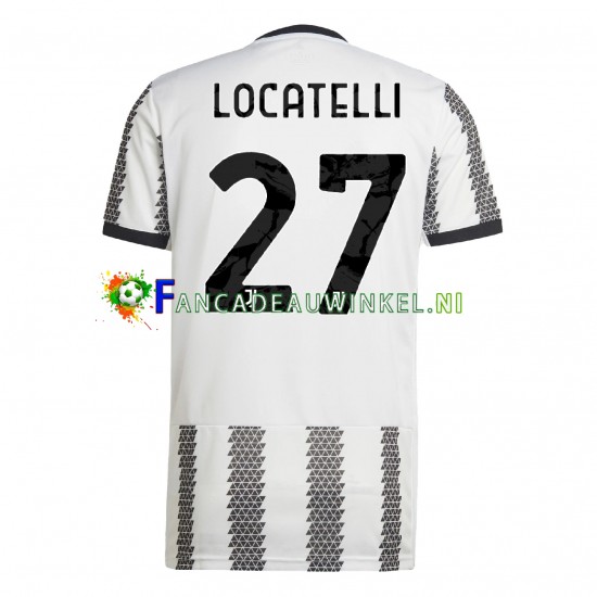 Juventus Wedstrijdshirt met Korting Locatelli 27 Thuis Heren 2022-23 Korte Mouw