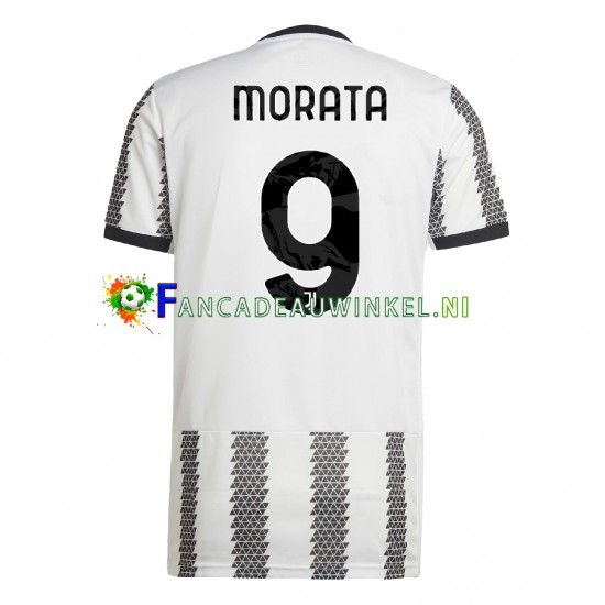 Juventus Wedstrijdshirt met Korting Morata 9 Thuis Heren 2022-23 Korte Mouw