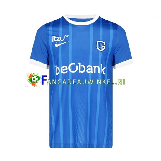 KRC Genk Wedstrijdshirt met Korting Thuis Heren 2022-23 Korte Mouw