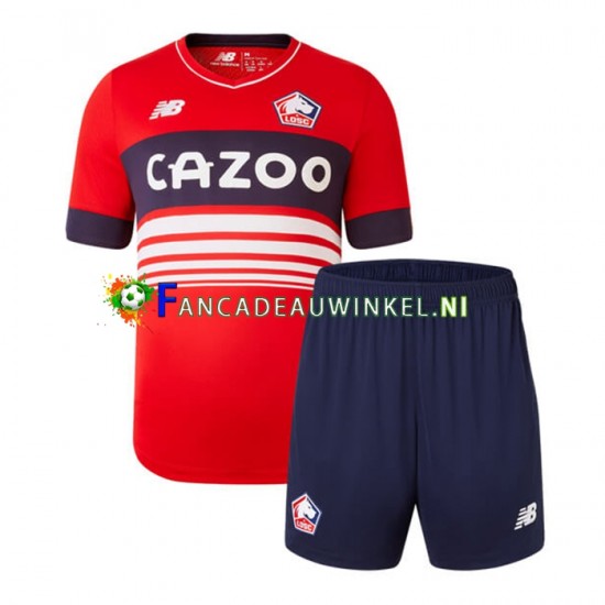 LOSC Lille Wedstrijdshirt met Korting Thuis Kind 2022-23 Korte Mouw