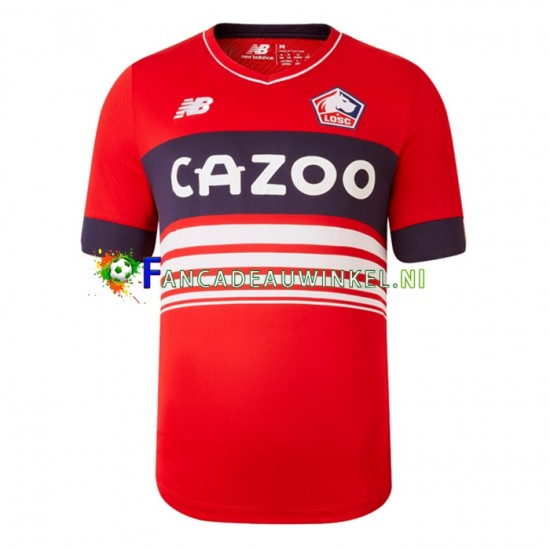 LOSC Lille Wedstrijdshirt met Korting Thuis Heren 2022-23 Korte Mouw