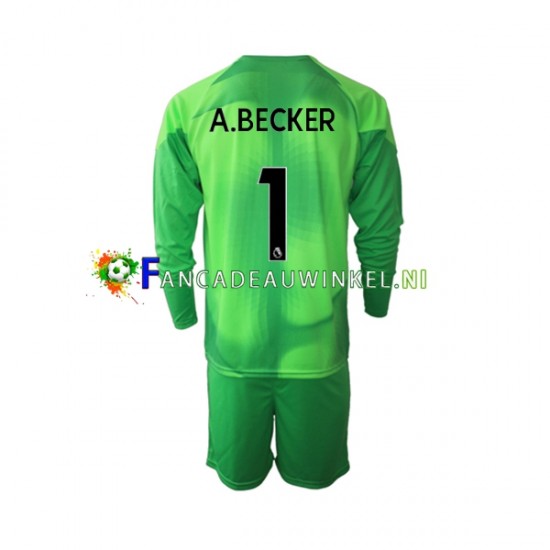 Liverpool Wedstrijdshirt met Korting A.Becker 1 Keepersshirt 3rd Kind 2022-23 Lange Mouw