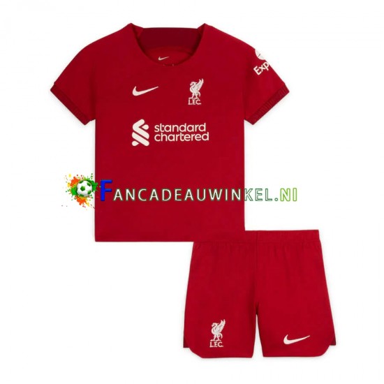 Liverpool Wedstrijdshirt met Korting Thuis Kind 2022-23 Korte Mouw