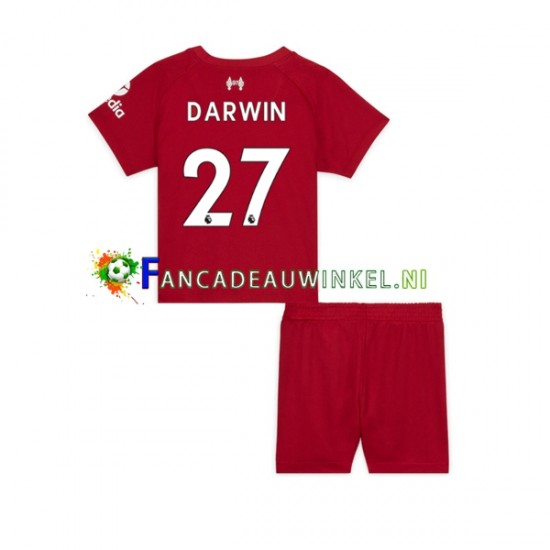 Liverpool Wedstrijdshirt met Korting Darwin Nunez 27 Thuis Kind 2022-23 Korte Mouw