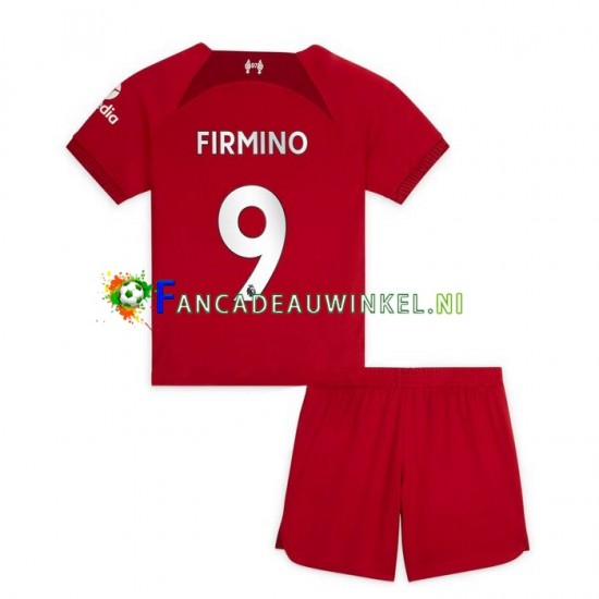 Liverpool Wedstrijdshirt met Korting Firmino 9 Thuis Kind 2022-23 Korte Mouw