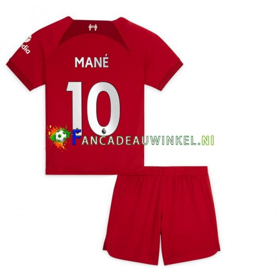 Liverpool Wedstrijdshirt met Korting Mane 10 Thuis Kind 2022-23 Korte Mouw