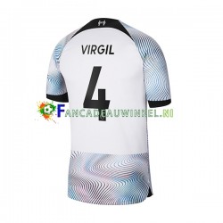 Liverpool Wedstrijdshirt met Korting Virgil 4 Uit Heren 2022-23 Korte Mouw