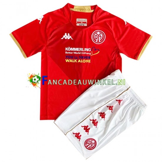 Mainz 05 Wedstrijdshirt met Korting Thuis Kind 2022-23 Korte Mouw