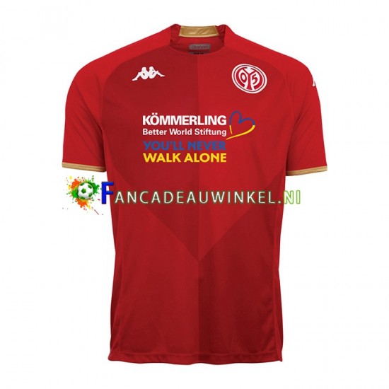 Mainz 05 Wedstrijdshirt met Korting Thuis Heren 2022-23 Korte Mouw