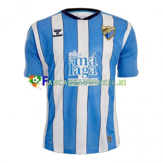 Málaga CF Wedstrijdshirt met Korting Thuis Heren 2022-23 Korte Mouw