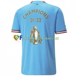 Manchester City Wedstrijdshirt met Korting Champions Thuis Heren 2022-23 Korte Mouw