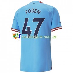 Manchester City Wedstrijdshirt met Korting Foden 47 Thuis Heren 2022-23 Korte Mouw
