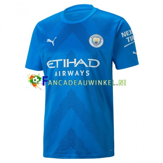 Manchester City Wedstrijdshirt met Korting Keepersshirt Uit Heren 2022-23 Korte Mouw