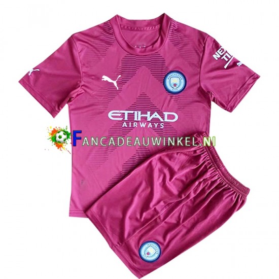 Manchester City Wedstrijdshirt met Korting Keepersshirt Thuis Kind 2022-23 Korte Mouw