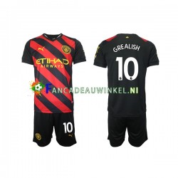Manchester City Wedstrijdshirt met Korting Grealish 10 Uit Kind 2022-23 Korte Mouw