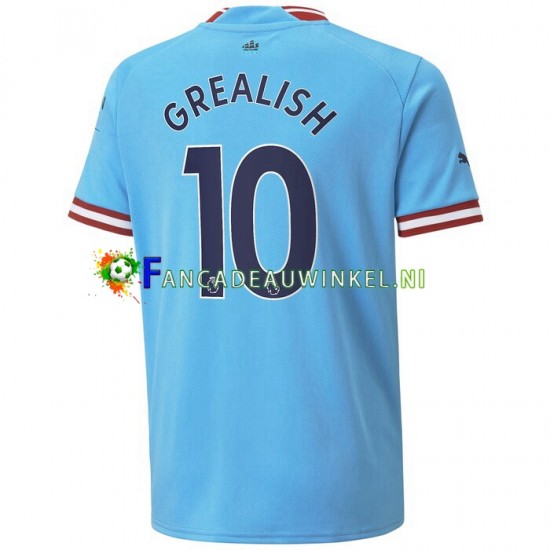 Manchester City Wedstrijdshirt met Korting Grealish 10 Thuis Heren 2022-23 Korte Mouw