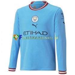 Manchester City Wedstrijdshirt met Korting Thuis Heren 2022-23 Lange Mouw