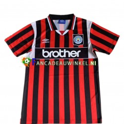 Manchester City Wedstrijdshirt met Korting 1996 Retro Uit Heren Korte Mouw