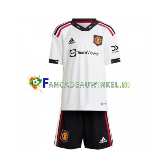 Manchester United Wedstrijdshirt met Korting Uit Kind 2022-23 Korte Mouw