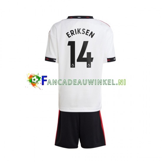 Manchester United Wedstrijdshirt met Korting Christian Eriksen 14 Uit Kind 2022-23 Korte Mouw