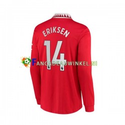 Manchester United Wedstrijdshirt met Korting Christian Eriksen 14 Thuis Heren 2022-23 Lange Mouw
