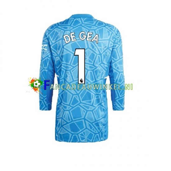 Manchester United Wedstrijdshirt met Korting DE GEA 1 Keepersshirt Thuis Heren 2022-23 Lange Mouw