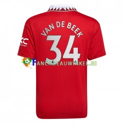 Manchester United Wedstrijdshirt met Korting Donny van de Beek 34 Thuis Heren 2022-23 Korte Mouw