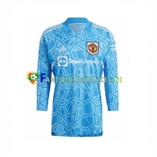 Manchester United Wedstrijdshirt met Korting Keepersshirt Thuis Heren 2022-23 Lange Mouw