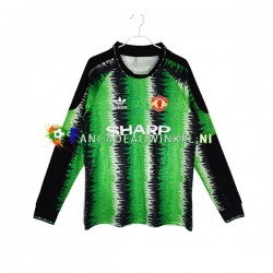 Manchester United Wedstrijdshirt met Korting Keepersshirt Retro Thuis Heren 1990-1991 Lange Mouw