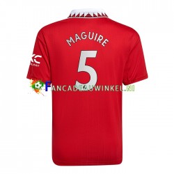 Manchester United Wedstrijdshirt met Korting Harry Maguire 5 Thuis Heren 2022-23 Korte Mouw