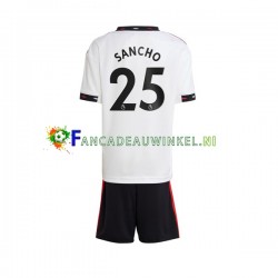 Manchester United Wedstrijdshirt met Korting Jadon Sancho 25 Uit Kind 2022-23 Korte Mouw