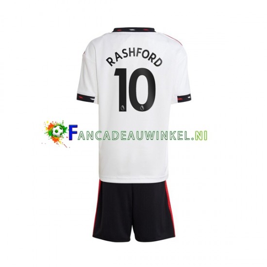 Manchester United Wedstrijdshirt met Korting Rashford 10 Uit Kind 2022-23 Korte Mouw