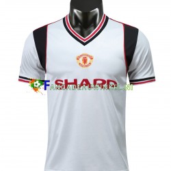 Manchester United Wedstrijdshirt met Korting 1985 Retro Uit Heren Korte Mouw
