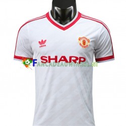 Manchester United Wedstrijdshirt met Korting 1986 Retro Uit Heren Korte Mouw