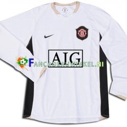 Manchester United Wedstrijdshirt met Korting Retro Uit Heren 2006-2007 Lange Mouw