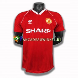 Manchester United Wedstrijdshirt met Korting 1988 Retro Thuis Heren Korte Mouw