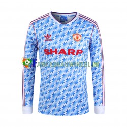 Manchester United Wedstrijdshirt met Korting 1992 Retro Thuis Heren Lange Mouw